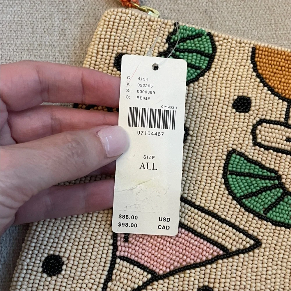 Anthropologie Fiona Beaded Clutch- Cocktails